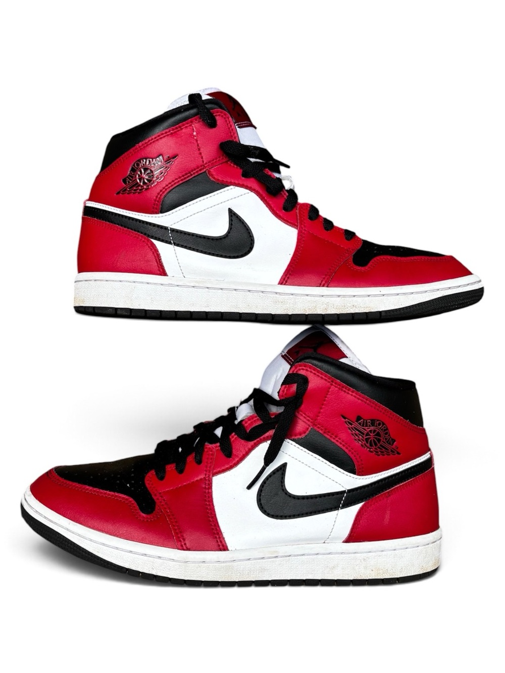 Nike Air Jordan 1 Mid Chicago Red White Black Mens Size 8.5
